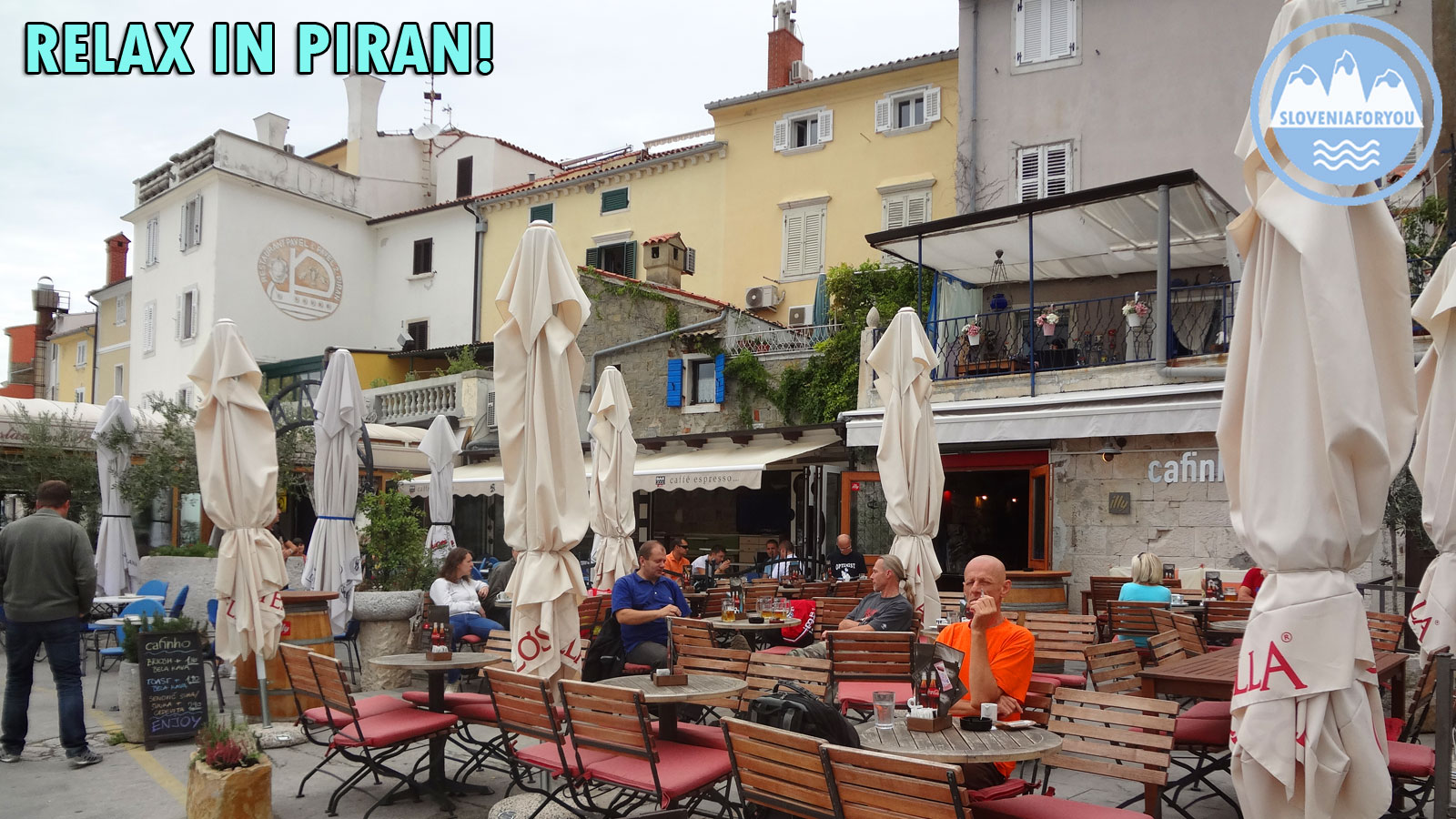Relaxing at a cafe by the sea, Piran, Sloveniaforyou